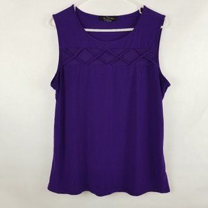 Adele & May Sleeveless Purple Blouse Size L